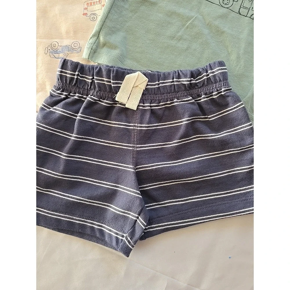 Nwt Carters Baby Boy 3Pc Outfit 6-9 Months Auto Bikes Vehicles‎ Shorts Shirts